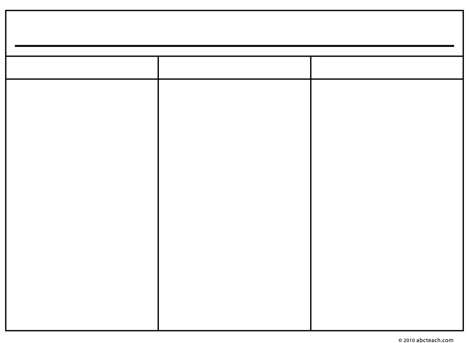 Blank 2 Column Notes Form Freeology