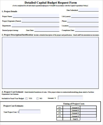 Budget Request Template | budget template free