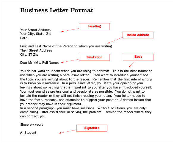 50 Business Letter Template Free Word, Pdf Documents | Free Within 