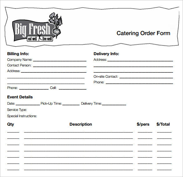 Fillable Online Eurest Dining Services Catering Request Form Fax 