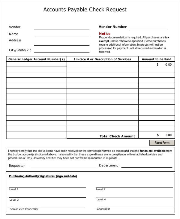 payment requisition form template check request form 11 free word 