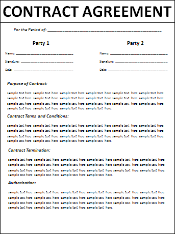contracts and agreements templates contractor agreement template 