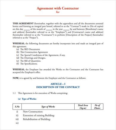 agreement contract template pdf contract agreement template pdf 
