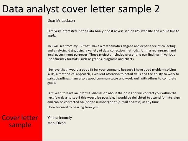 data analyst cover letter 3 