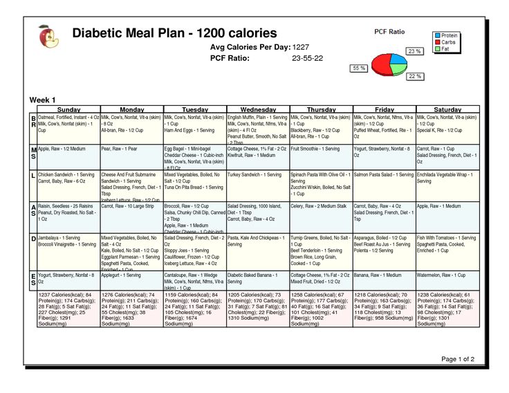 sample diabetic meal plans Dorit.mercatodos.co