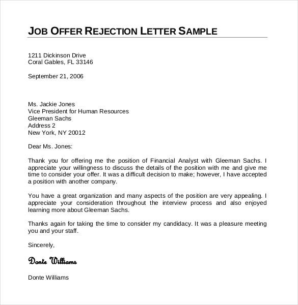 27 Rejection Letters Template | Hr Templates | Free & Premium With 