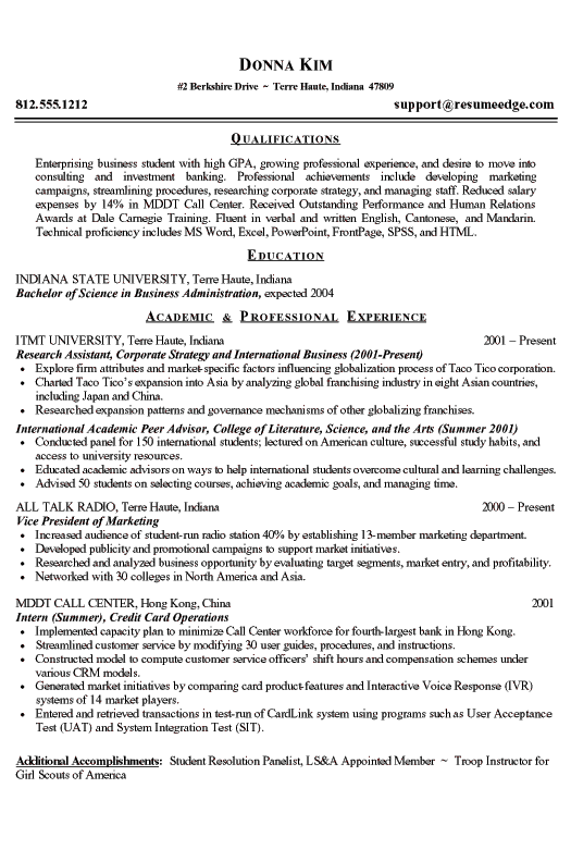 Sample Resume For College College Graduate Resume Examples As Good 