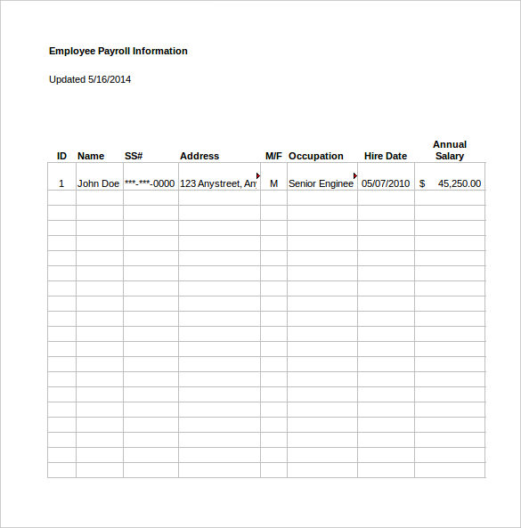 Blank Spreadsheet Template | printable year calendar