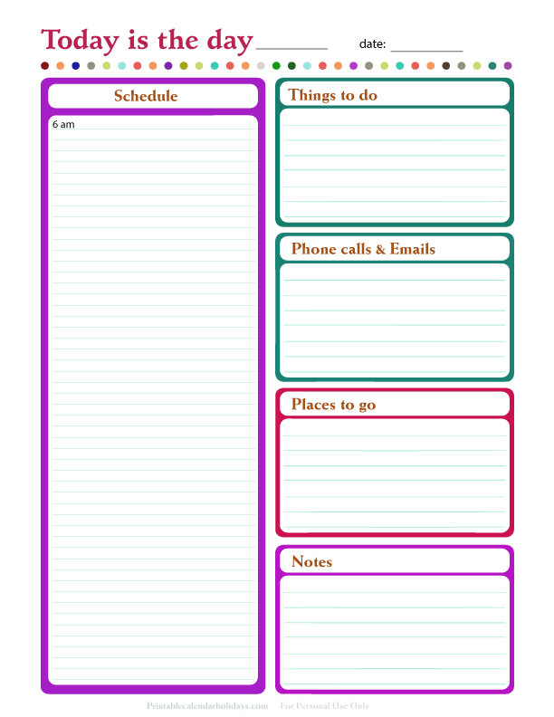 daily calendar templates 2015 Roho.4senses.co