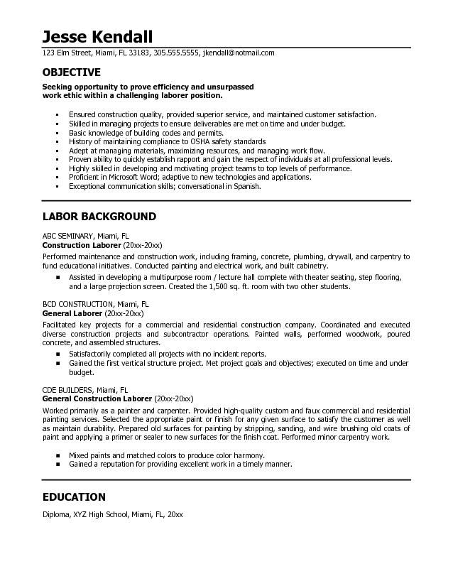 Free Sample Resume Objectives You must have some references like 