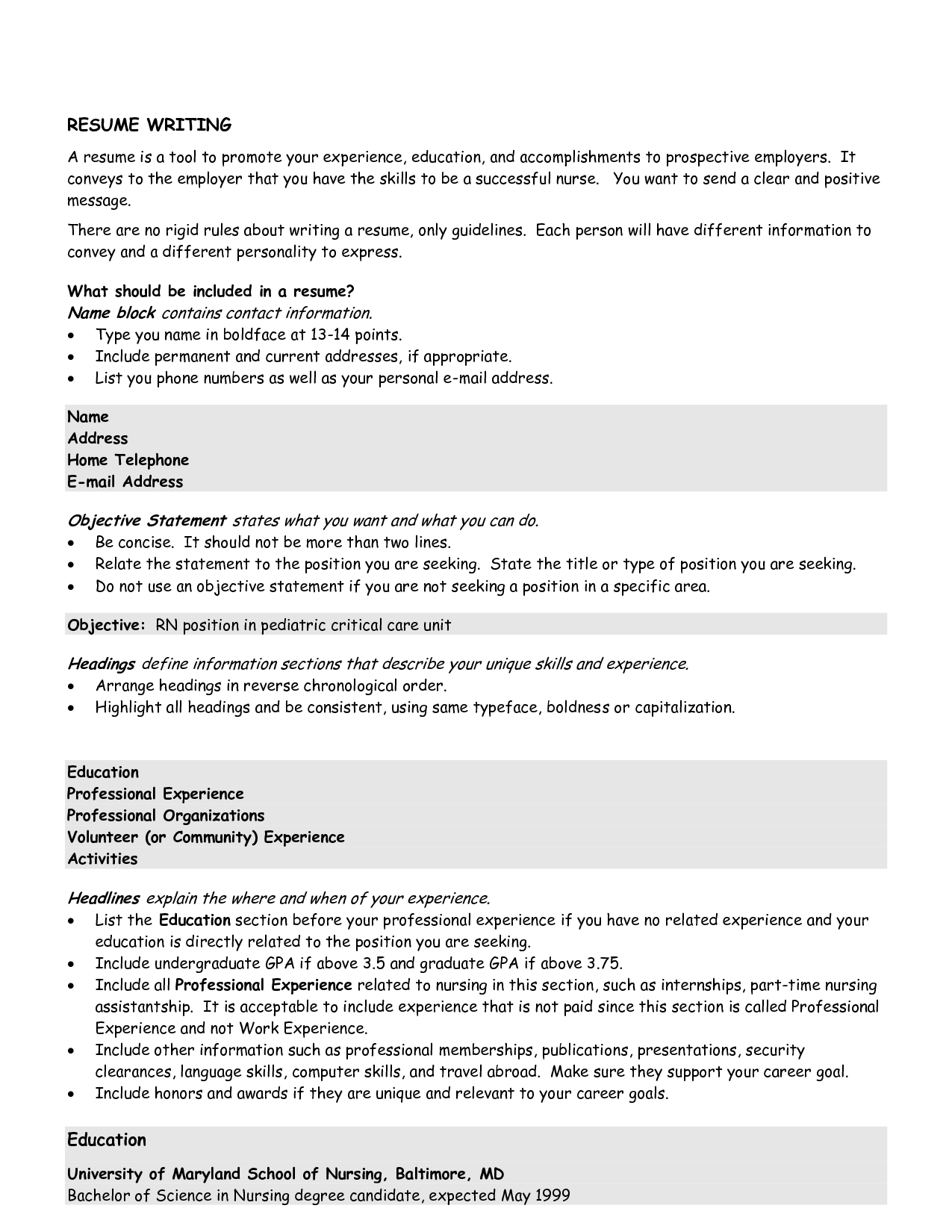 General Resume Objectives essayscope.Com
