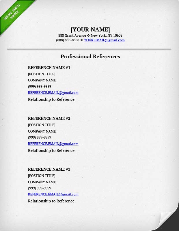 References on a Resume? | Resume Genius