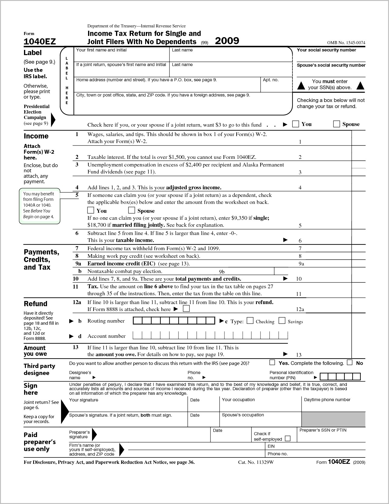 Federal Tax Forms | Income Tax Return & Sales Tax Information 