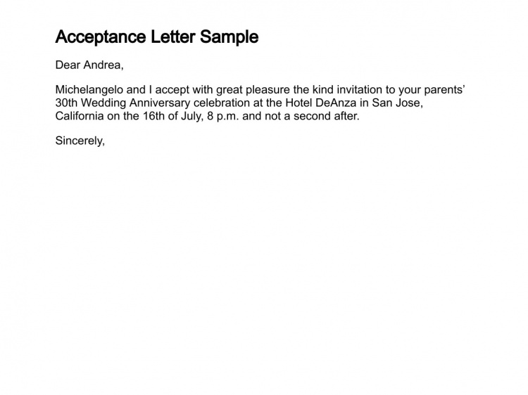13+ Acceptance Letters Free Sample, Example, Format | Free 