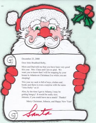 Letter From Santa Claus Personalized Letters From Santa Claus 
