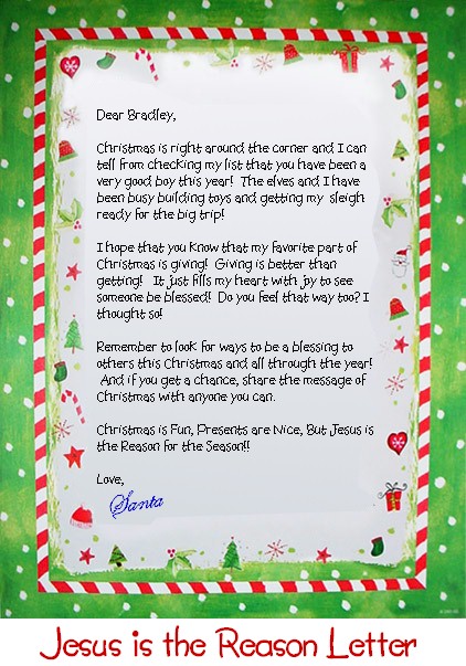 Personalized Letter From Santa Claus Letter From Santa Claus 