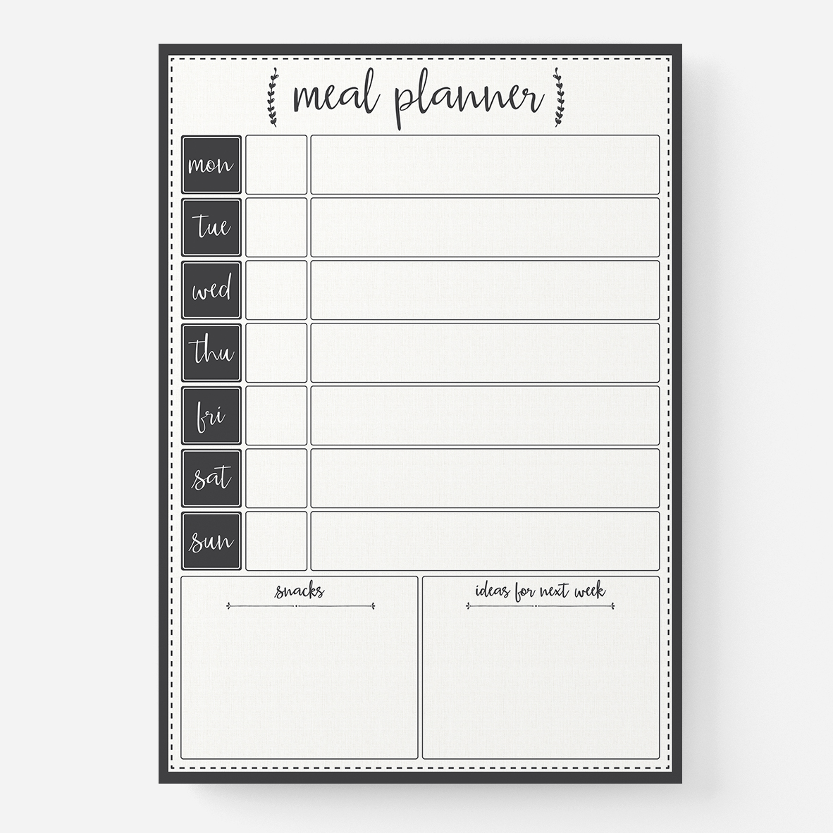 Rosa Meal Planner by RIFLE PAPER Co. | Made in USA