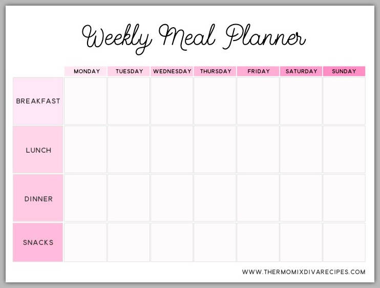 Weekly Meal Planner Template weekly, meal, planner, template
