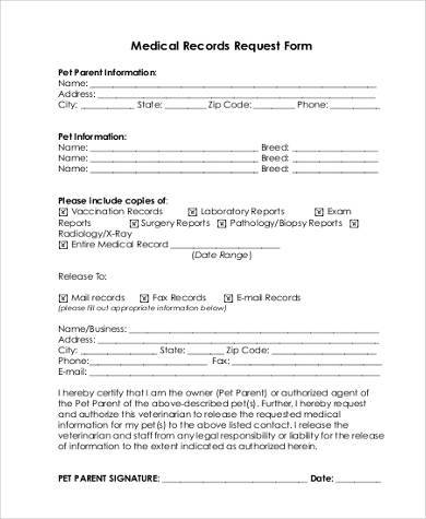 Fillable Online Medical Records Request Form Harnett Health Fax 