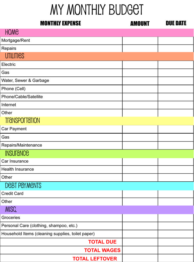Monthly budget planner template 932 efficient then income – muboo.info