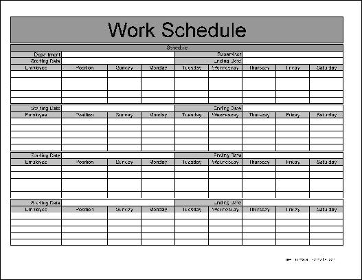 monthly staff schedule template free Leon.escapers.co