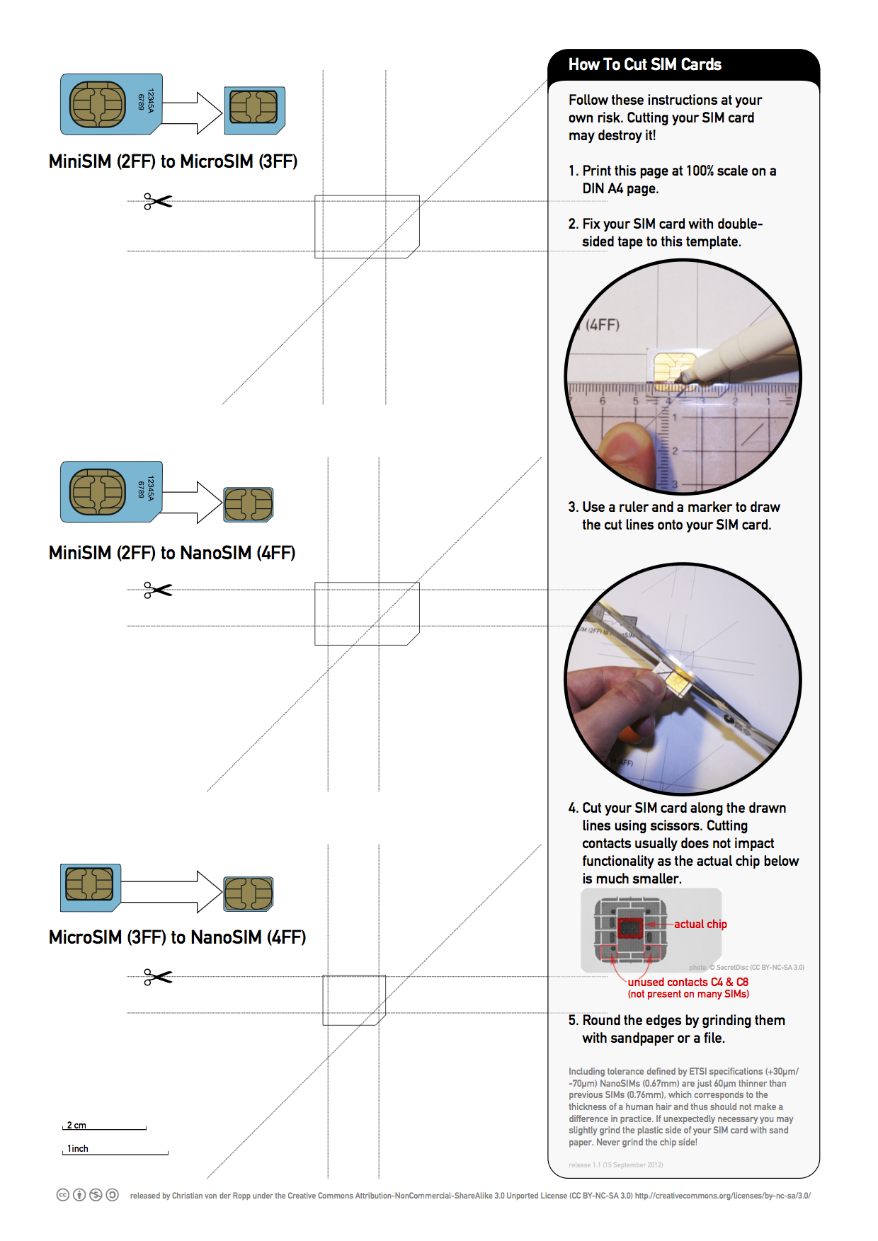 Printable Nano SIM and Micro SIM Cutting Guide [Download] iClarified