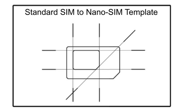 Micro Sim To Nano Sim Template Sim Cutting Guide With Make A Micro 