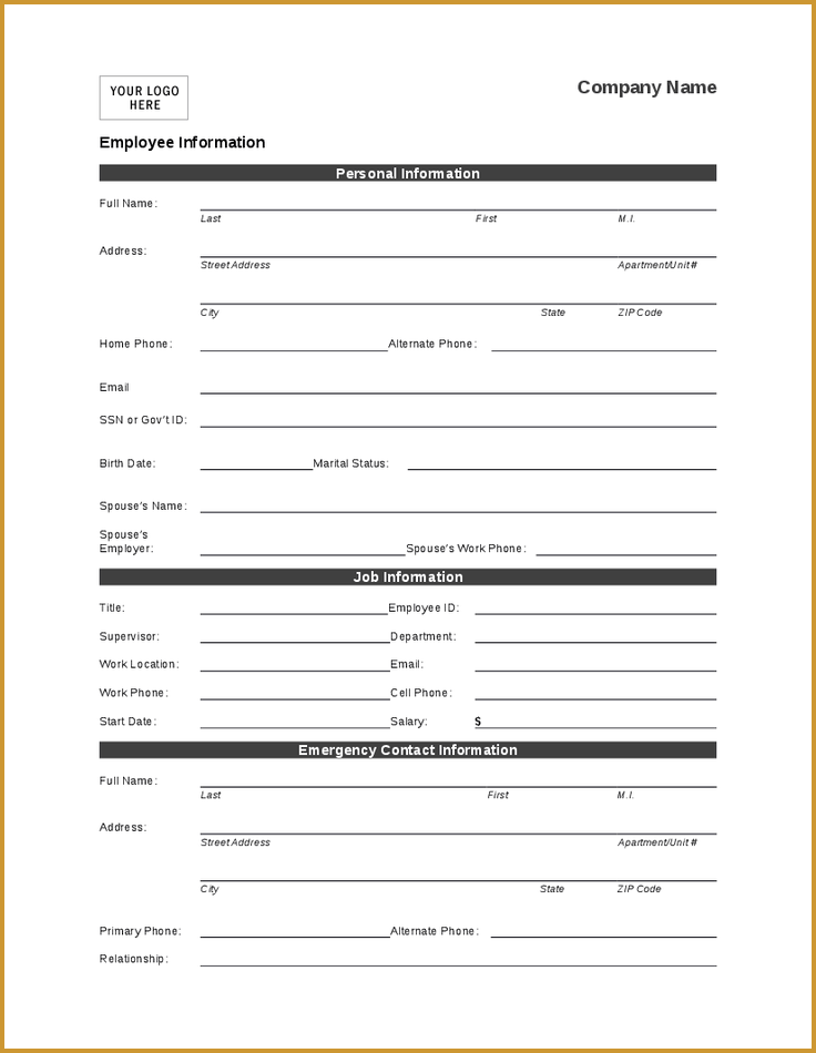 basic personal information form Ozil.almanoof.co