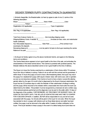 Health Guarantee Form Fill Online, Printable, Fillable, Blank 