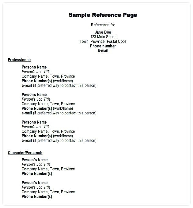 Reference Format On Resume Reference Format Simple Resume 