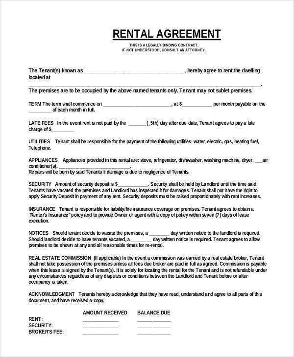 one page lease agreement template simple rental agreement 34 