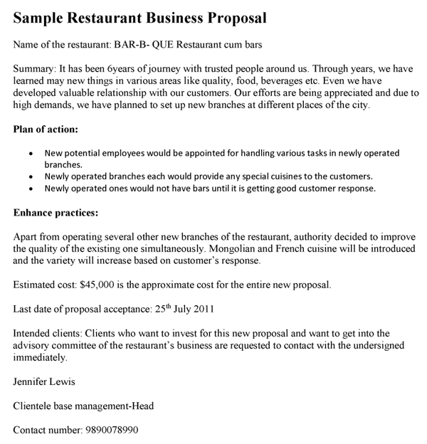 restaurant proposal template Yeni.mescale.co
