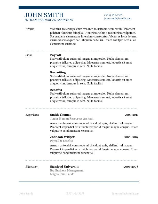 7 Free Resume Templates | Microsoft word, Microsoft and Sample resume