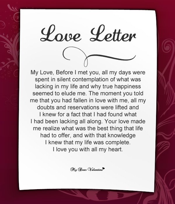Love Letters for Her, Romantic Love Letter for Girlfriend 
