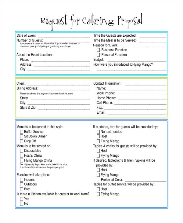 8+ Catering Proposal Templates Free Sample, Example Format 