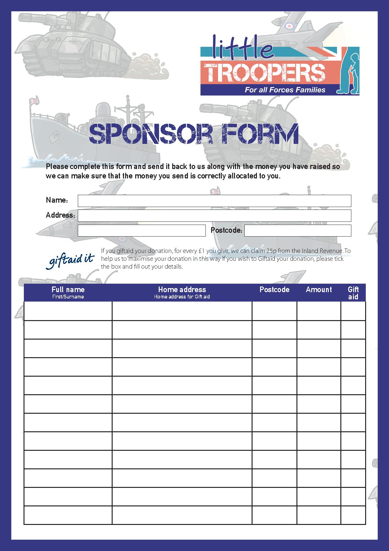 sponsorship forms templates editable sponsorship form sponsorship 