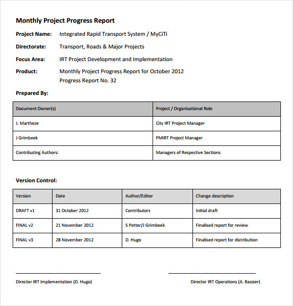 Pro Solutions ~ Sample Status Report
