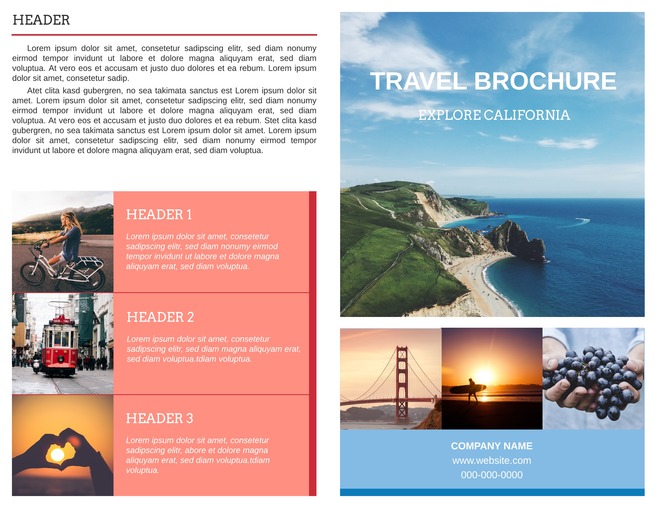 Free Travel Brochure Templates & Examples [8 Free Templates]