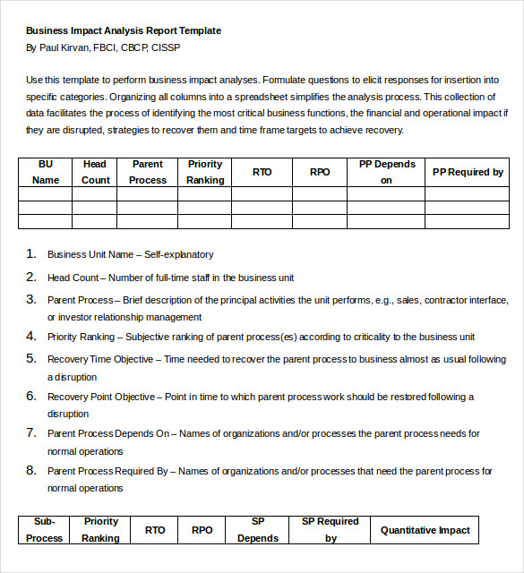 business analysis report template word business analysis report 