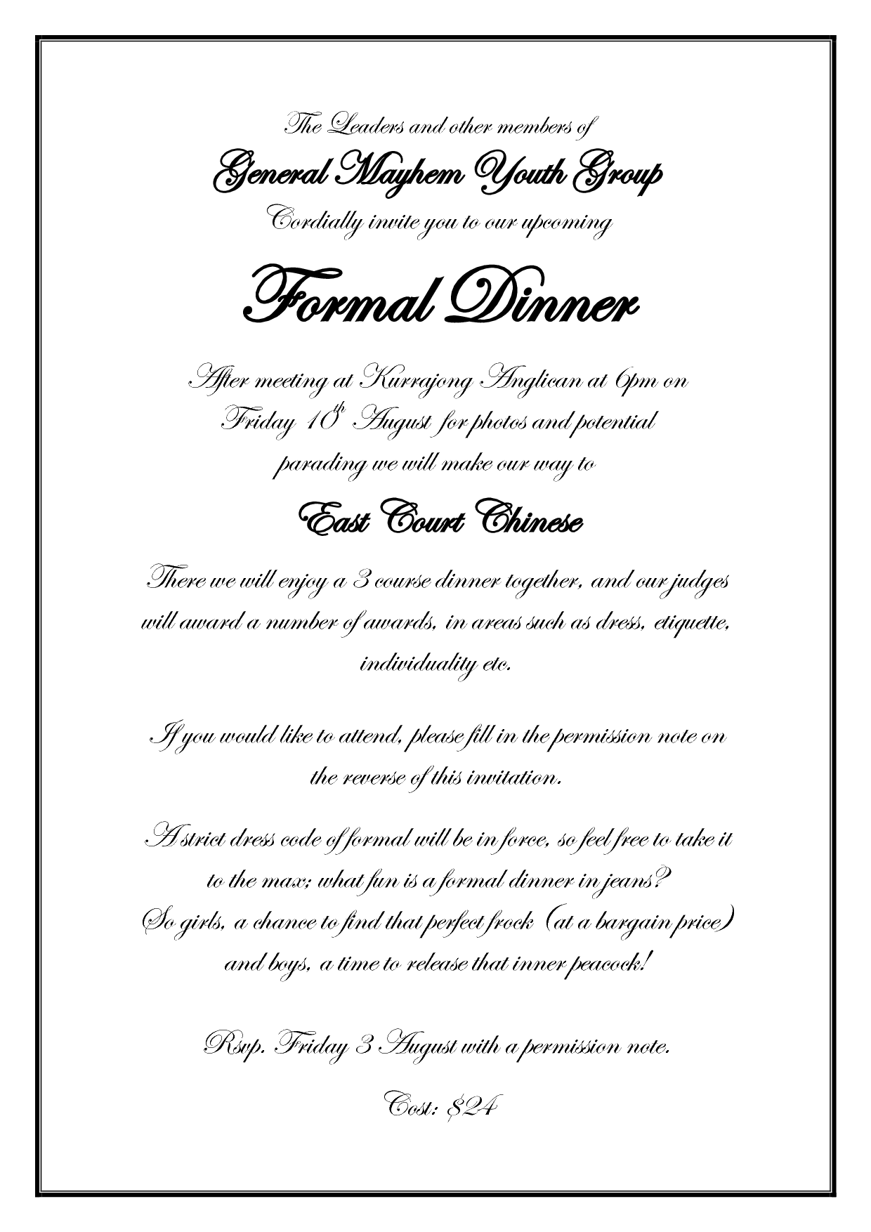Dinner Invitation Email Template Dinner Party Invite Template 