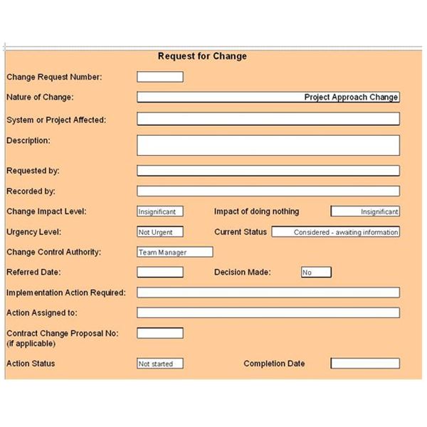 26 Images of Change Management Process Document Template 
