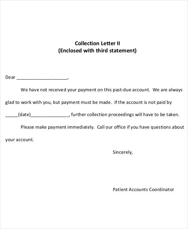 Collection Letter Samples 7+ Free Word, PDF Documents Download 