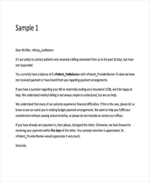 7+ Collection Letter Templates 7+ Free Sample, Example Format 
