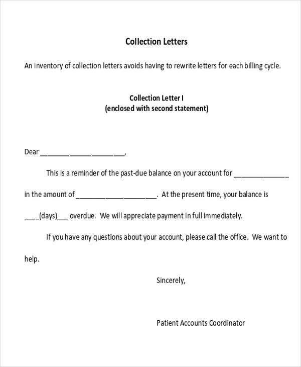 45+ Collection Letter Examples | Sample Templates
