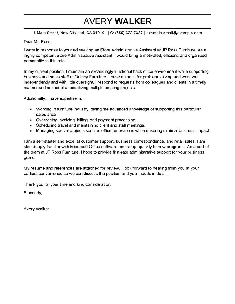 Best Cover Letter Administrative Assistan Amazing Sample Cover 