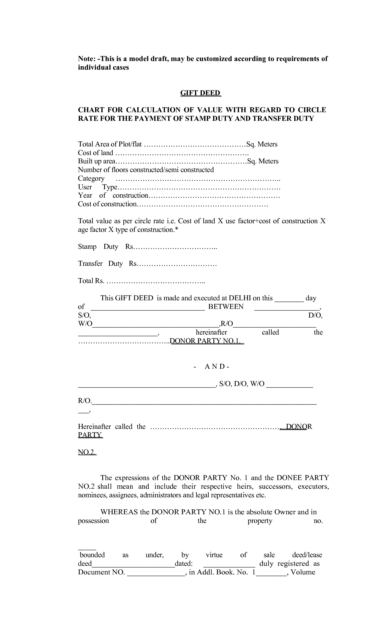 Tx Land Gift Deed Fill Online, Printable, Fillable, Blank 