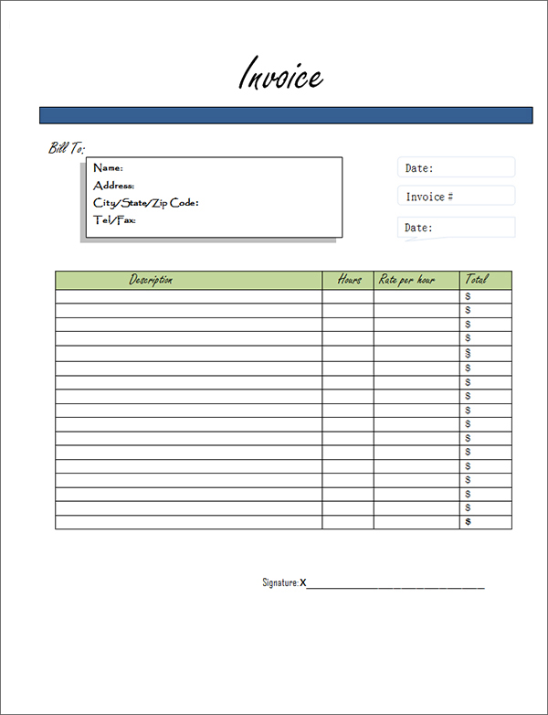 Lawn Service Invoice Template Free Printable Lawn Care Invoices 