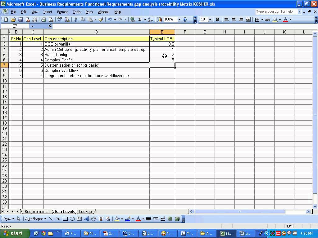 Balli Overview Gap analysis and some excel tricks YouTube