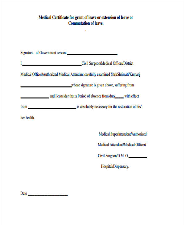 sickness certificate format Kleo.beachfix.co