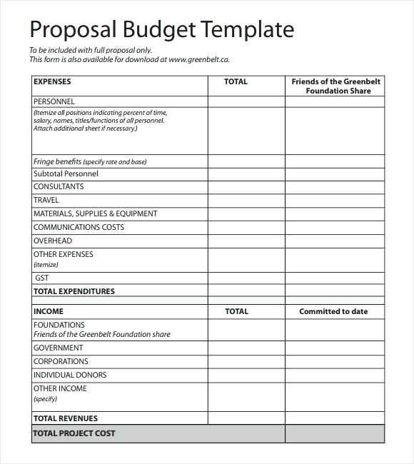 budget proposal template excel Kleo.beachfix.co